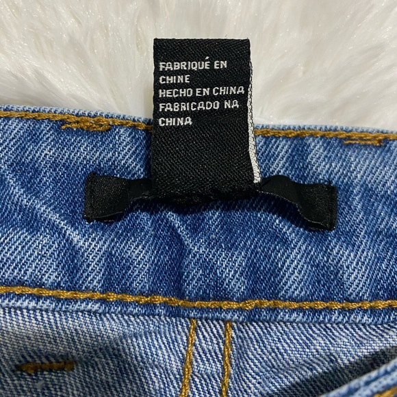 Forever 21 Ripped Demin Skirt Jean Size S - Picture 6 of 9